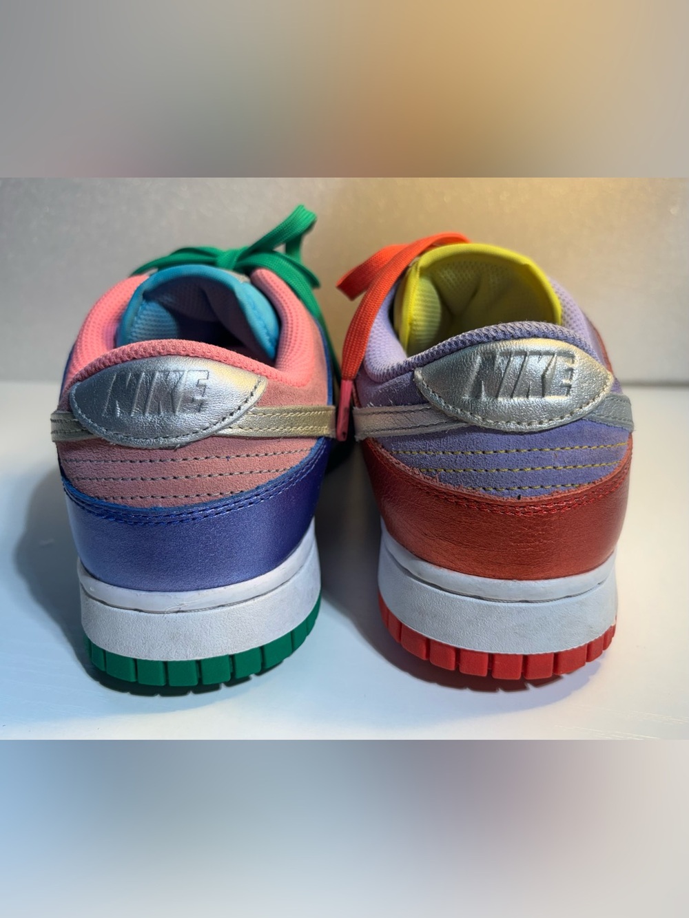 Nike Dunk Low Sunset Pulse Women’s 8 Colorful Metallic Sneakers - Picture 3 of 10